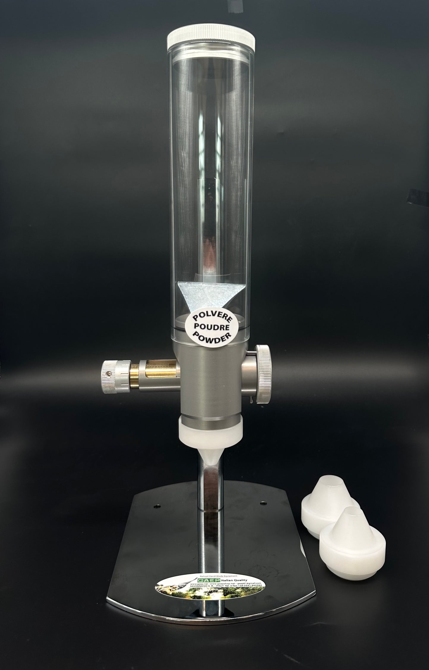 MICROMETRIC POWDER DISPENSER FOR PISTOL GUN